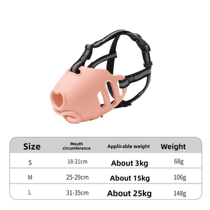 Dog Muzzle Anti Bite Anti Messy Eating Mask for Golden Samoyed All Sizes Pets