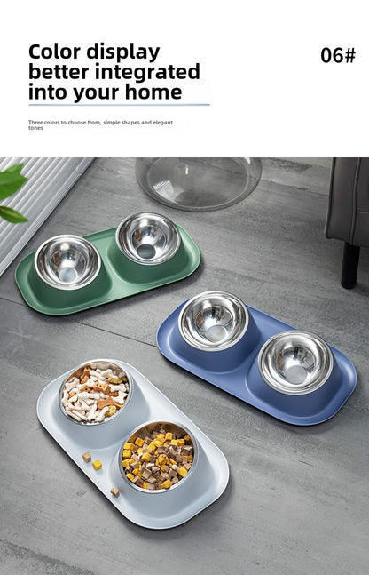 Stainless Steel Double Pet Bowl