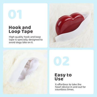 Dog Cat Anti-Anxiety Plush Lamb Pillow Having Simulated Heartbeat Feature