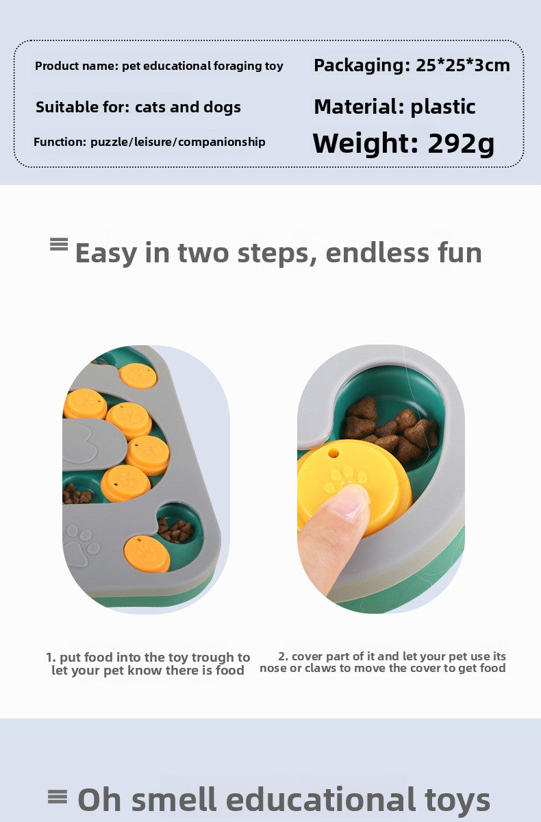 Pet Supplies New Dog Puzzle Foraging Toy Interactive Training Anti Boredom Fun