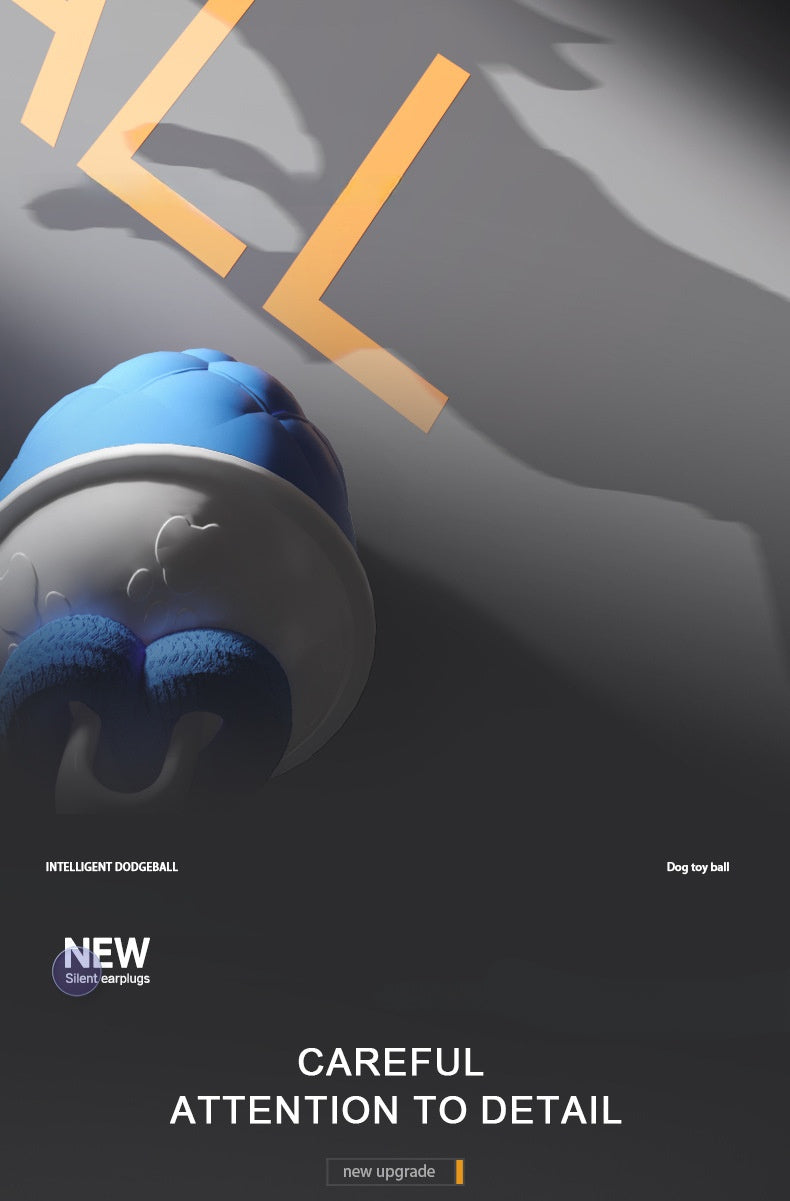 Interactive Self Entertainment Dog Ball Toy with Sound Boredom Relief for Dogs and Cats Fun Pet Supplies for Playtime and Exercise