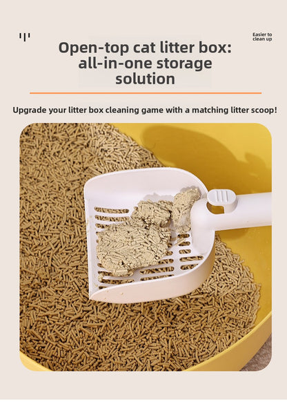 Creative Portable Open Design Large Cat Litter Box Cat Toilet Essential Supplies