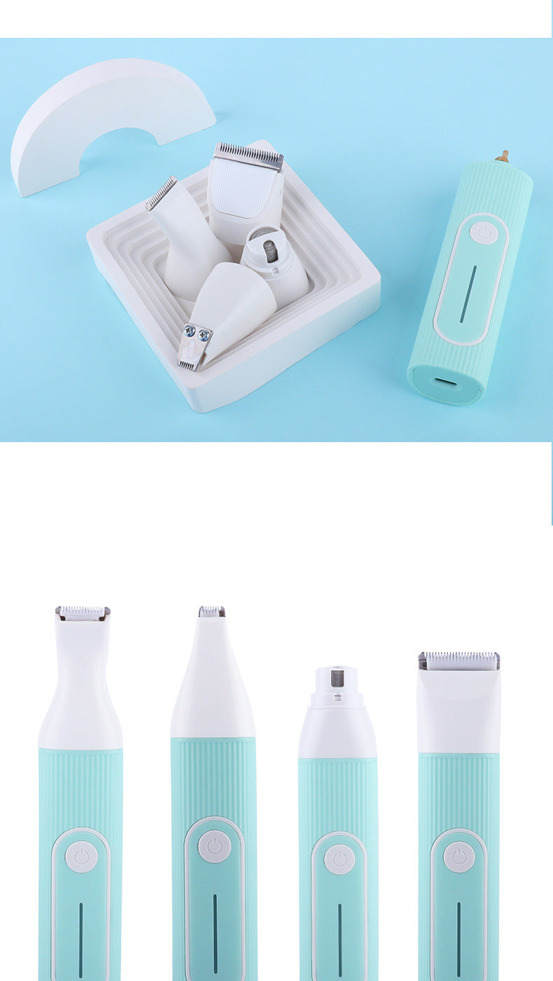 Pet Supplies New Pet Hair Trimmer Set Dog Electric Clipper Nail Grinder Pet Paw Hair Trimmer