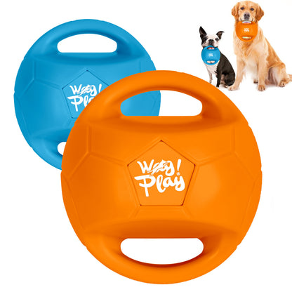 Squeaky Interactive Ball for Dogs Outdoor Tug of War Fun Teeth Cleaning Chew Toy