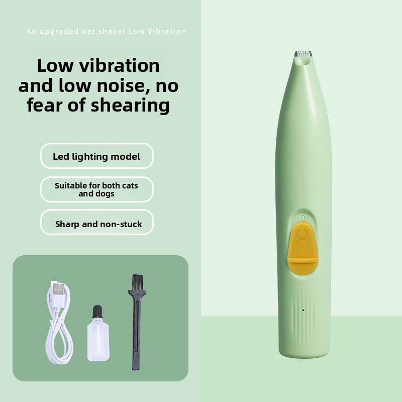 LED Light Pet Hair Trimmer Dog Cat Paw Hair Trimmer Paw Sole Hair Clipper Dog Hair Clipper