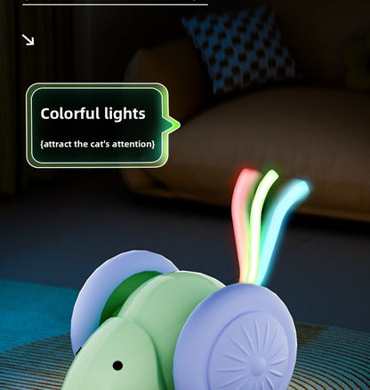 Automatic Rolling Cat Ball Toy Self Entertainment Pet Supplies for Indoor Cats Dogs Teaser Ball with Catnip Boredom Relief Interactive Kitten Toys