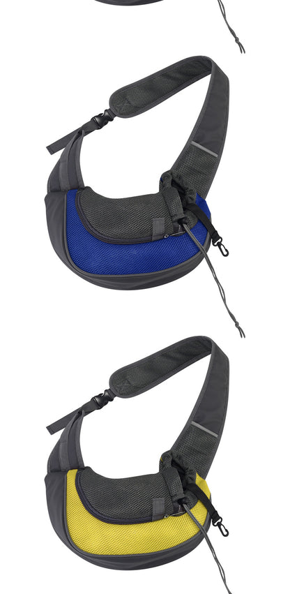 Crossbody Cat Bag Breathable Mesh Pet Shoulder Portable Outings
