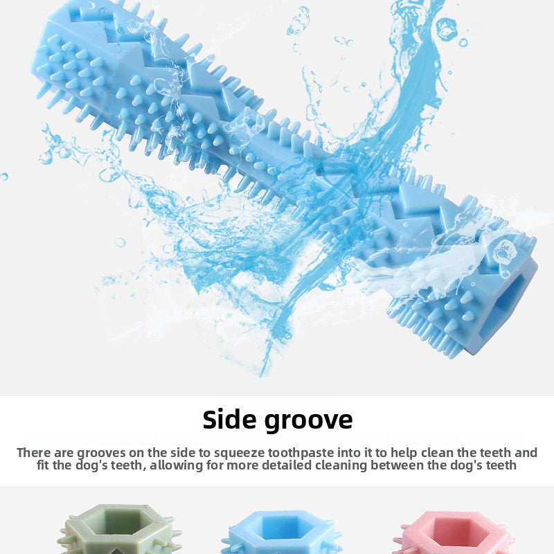 Pet Hexagonal Chew Stick Toy Durable Dog Cat Boredom Relief Supplies