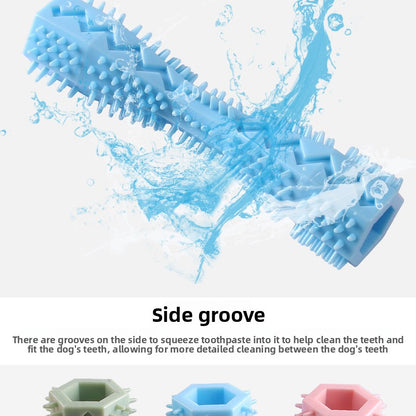 Pet Hexagonal Chew Stick Toy Durable Dog Cat Boredom Relief Supplies