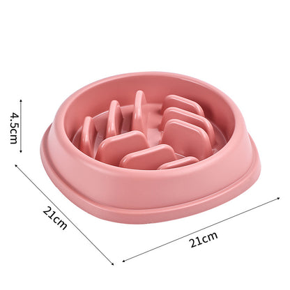 Dog Bowl Cat Bowl Slow Feeder Dog Anti-Choke Slow Feeder Food Bowl Large Capacity Feeder Non-Slip Anti-Tip Pet Bowl