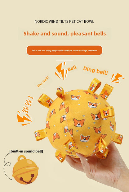 Pet Self-Hi Bite-Resistant Toy Ball Bell Sound