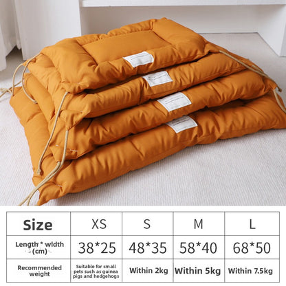 Cozy Ins Style Pet Bed Warm Thickened Marzis Cage Cushion for Dogs Cats Autumn Winter Soft Plush Comfortable Mat Korean Design