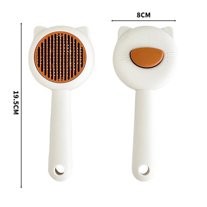 One-Click Hair Removal Comb for Cats Dogs Knot-Free Massage Tool
