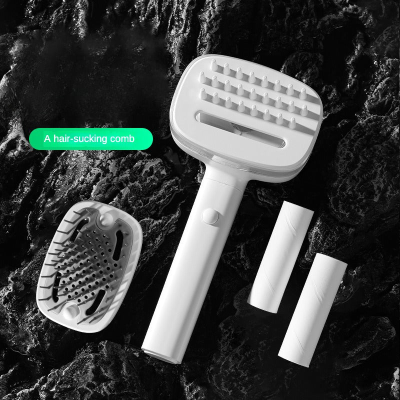 Pet Electric Hair Suction Comb Cat Dog Sticky Hair Comb Multifunctional 2-in-1 Beauty Comb