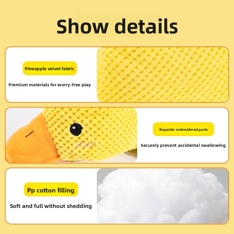 Dog Puppy Plush Doll Relieving Stuffy Self Hi Sound Bite Resistant Toy