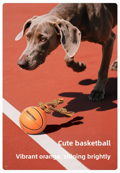 Smart Electric Dog Teaser Toy Rotating Basketball Interactive Durable Chew Fun Plaything