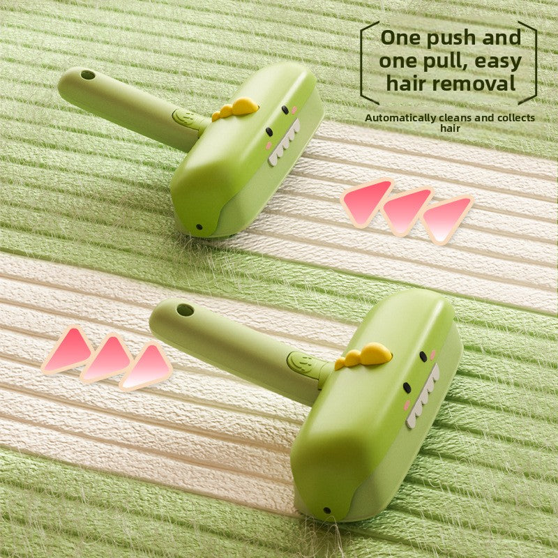 Reusable Pet Hair Remover Brush Dinosaur Design Sticky Lint Roller for Cat Dog Hair on Bedding Clothes Furniture Carpet Couch