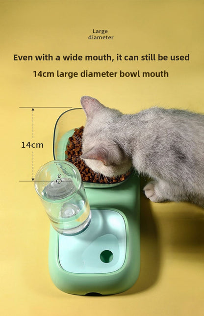 Dog Cat Automatic Refill Water Food Feeder Bowl Pet Supplies Dish Set