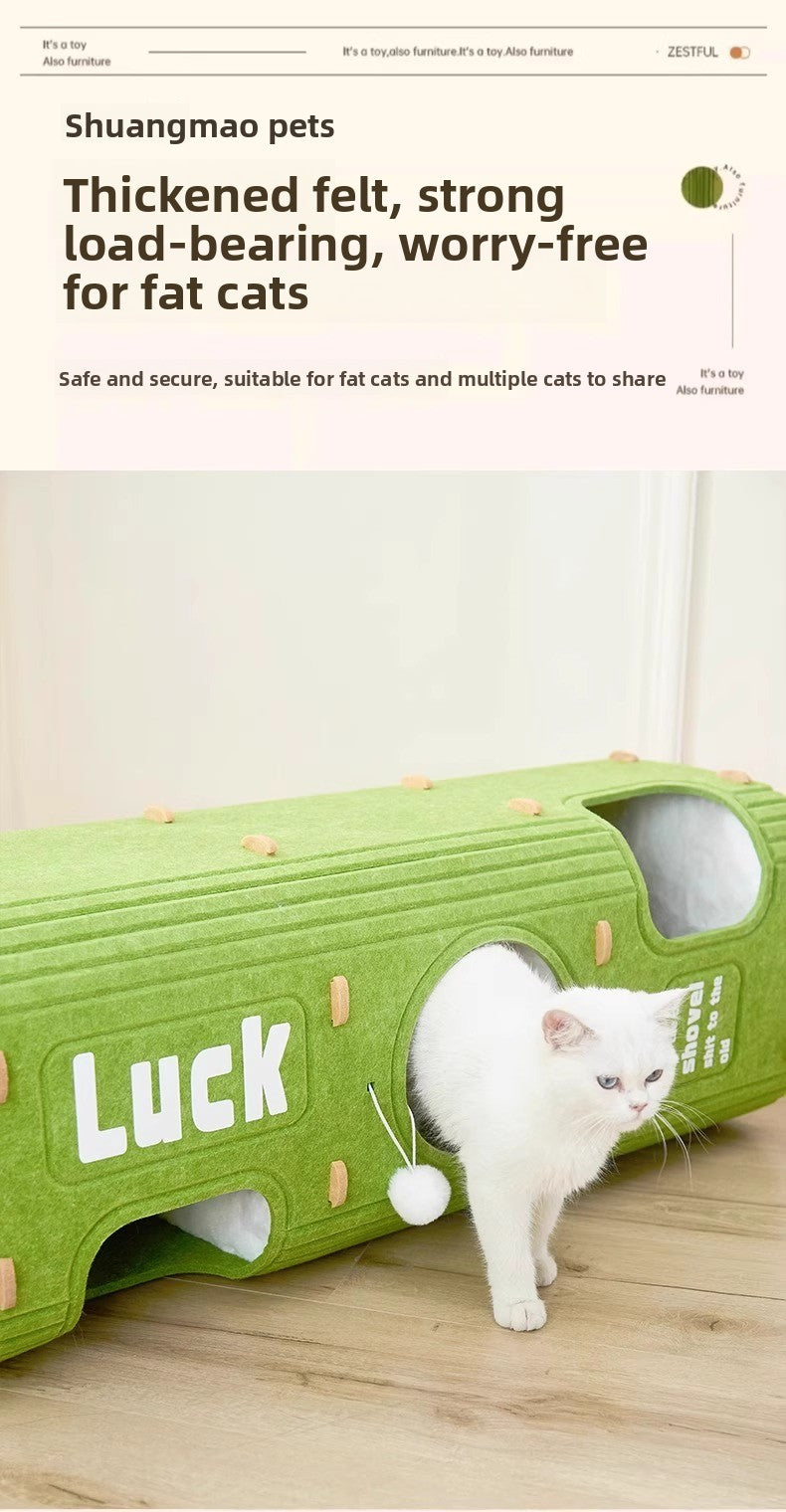 Luxury Multi-layer Pet Cat Tree All-season Design Winter Double-layer Scratching Board Enclosed Cat House