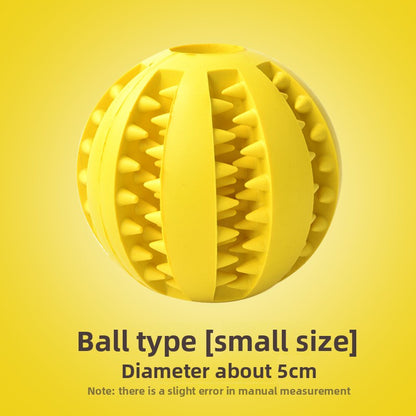 Rubber Dog Toy for Small Large Puppies Boredom Relief Sound Making Teeth Clean Ball