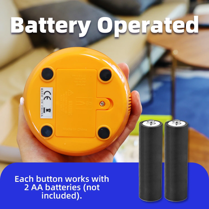 Educational Dog Toy Rolling Tennis Snack Dispenser with 4-Color Recording Feature