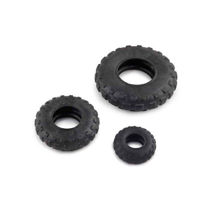 Durable Interactive Dog Chew Tire Toy with Food Hiding Fun