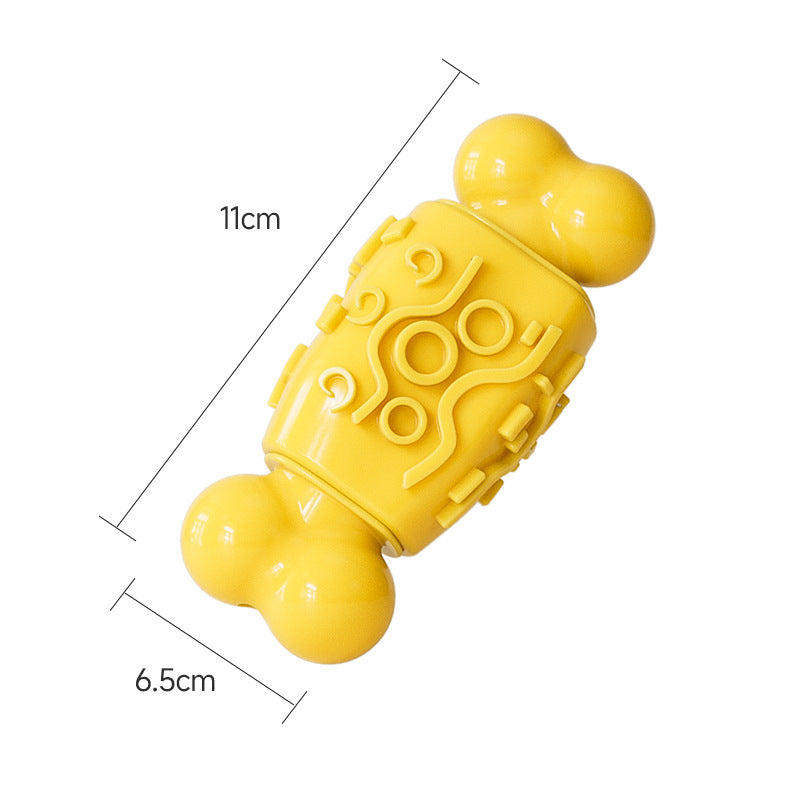 Dog Toy Sound Bone Treat Dispensing Chew Stick Durable Chew Toy Pet Supplies Dog Toothbrush