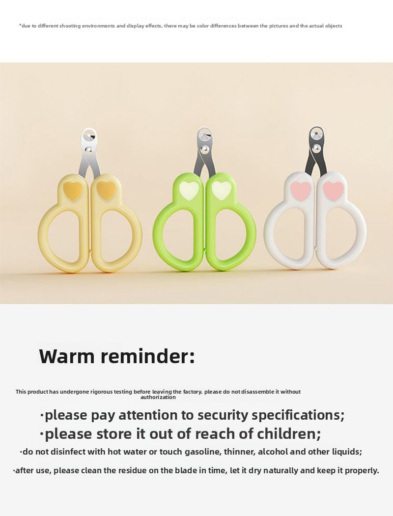 Small Blind Friendly Cat Nail Clippers for Beginners and Pets