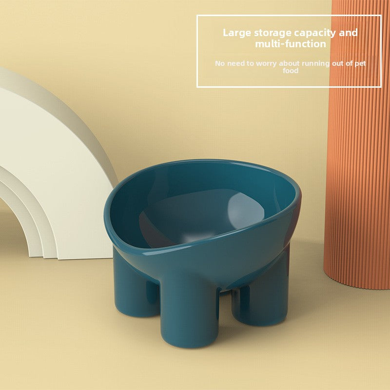 Elephant Leg Macaron Color Anti-Slip Cat Food Bowl Elevated Scientific Feeding