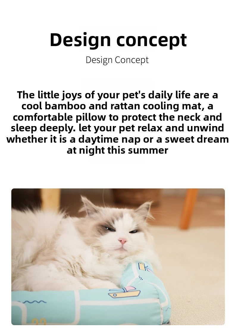 All Season Universal Pet Cooling Mat Bed Cushion for Bichon Dog Cat Summer