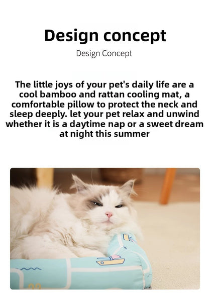 All Season Universal Pet Cooling Mat Bed Cushion for Bichon Dog Cat Summer