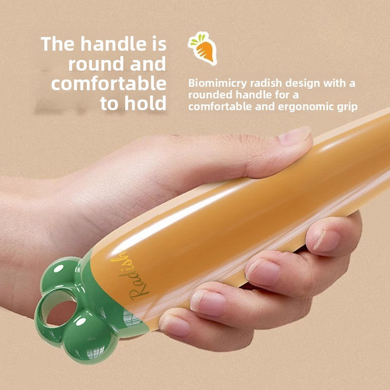 Tearable Carrot Lint Roller Strong Brush for Clothes Pet Hair with Replaceable Paper