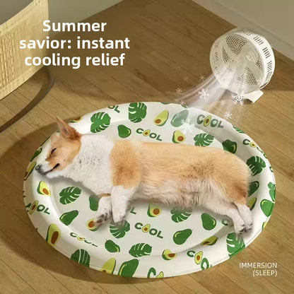 Dog Bed Cat Ice Nest Summer Cooling Mat for Pets' Restful Sleep