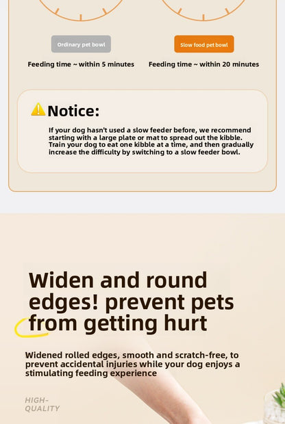 304 Stainless Steel Slow Feeder Heart Bowl for Cats and Dogs