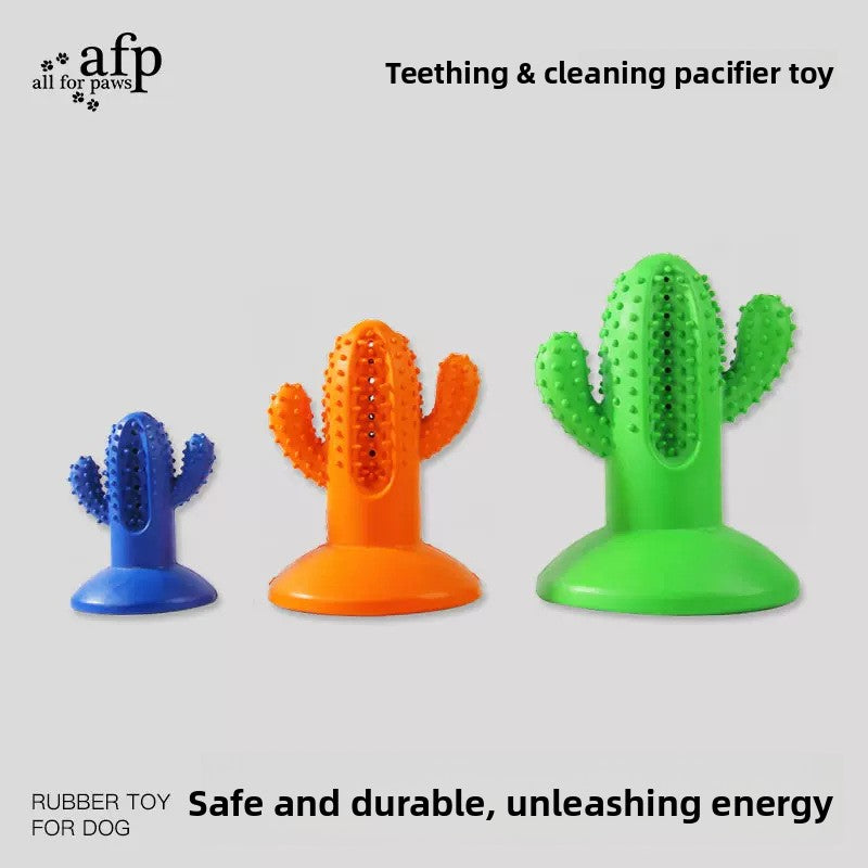 Puppy Small Dog Durable Cactus Molar Nipple Toy for Self-relief Biting