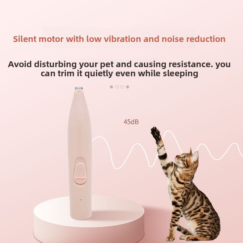 LED Light Pet Hair Trimmer Dog Cat Paw Hair Trimmer Paw Sole Hair Clipper Dog Hair Clipper