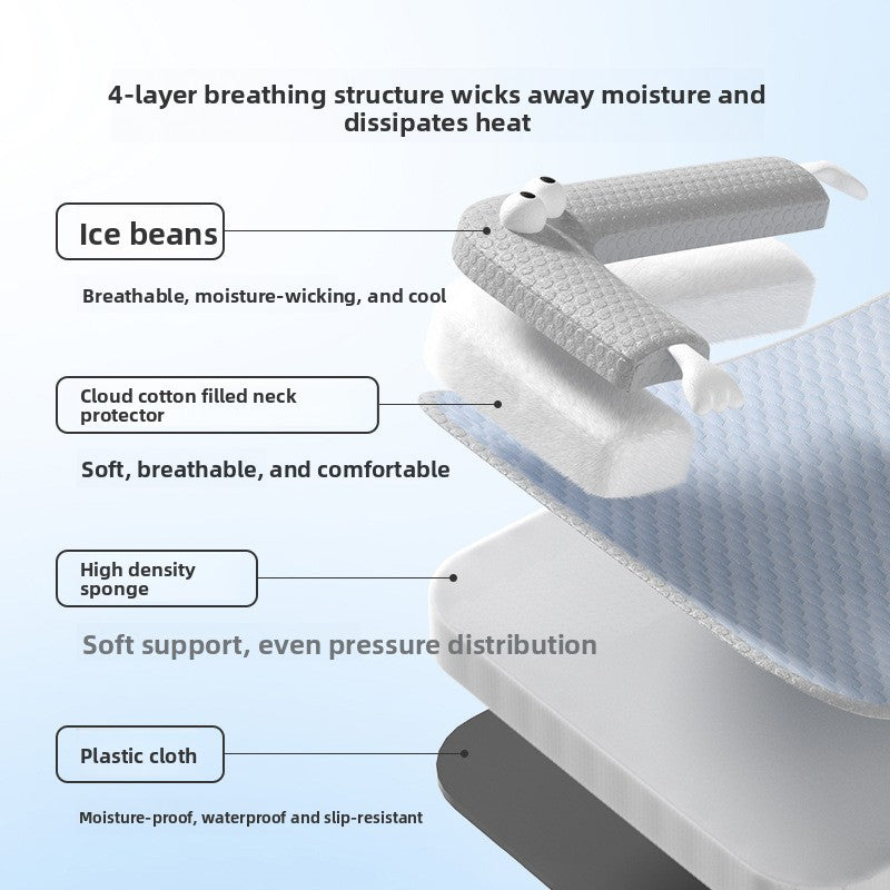 Breathable Cooling Dog Bed for Summer Big Eyed Monster Sofa Mat Small Dog Cat Nest Pet House Washable