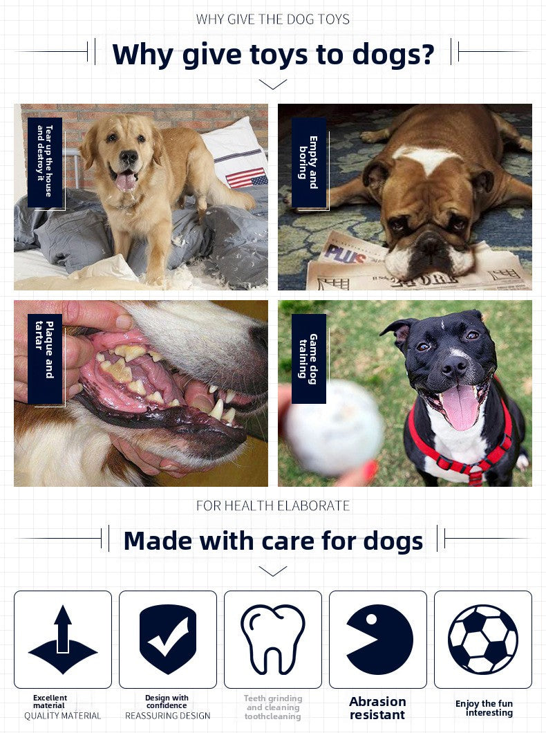 Interactive Dog Training Woven Bell Rubber Chew Ball with Colorful Design