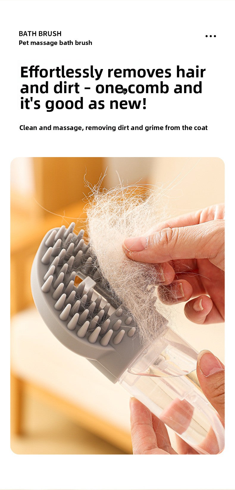 Multifunctional Automatic Foam Silicone Pet Bath Massage Brush for Cats Dogs