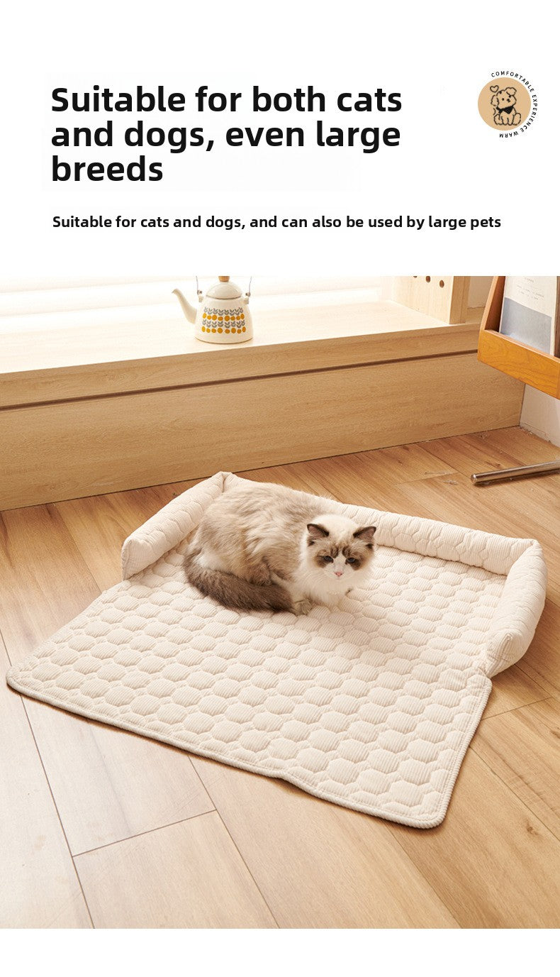 Premium Thickened Pet Sofa Cushion Non-Slip Dog Bed Cat Bed Washable Anti Scratch Furniture Protector for Large Medium Dogs Cats