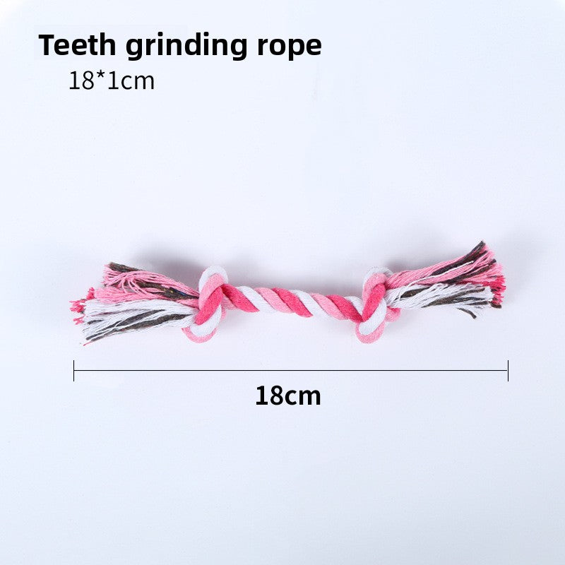 Interactive Dog Bite Pulling Rope Knot Toy for Medium to Large Puppies
