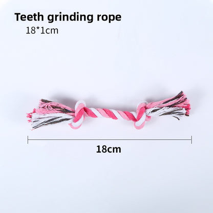 Interactive Dog Bite Pulling Rope Knot Toy for Medium to Large Puppies