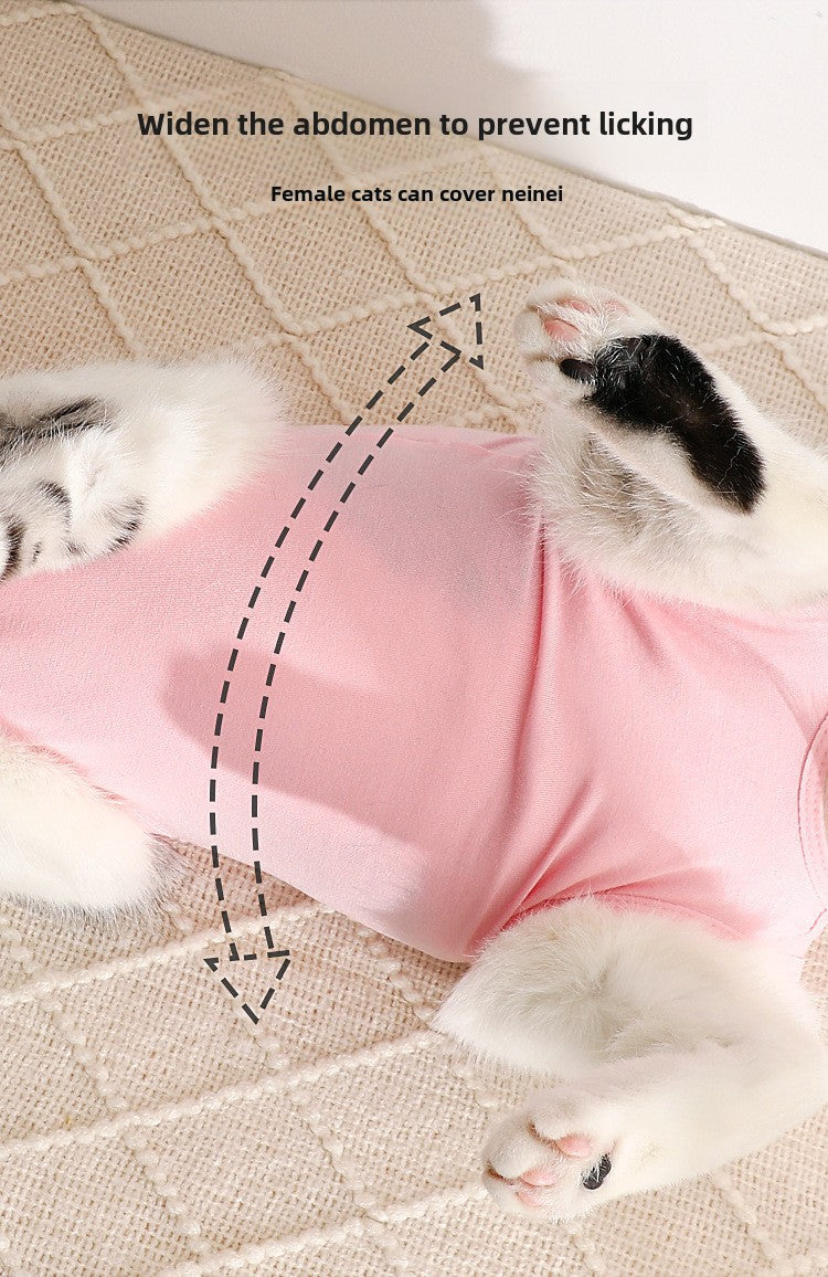 Pet Summer Breathable Cat Neutering Suit Mother Cat Weaning Pet Clothing