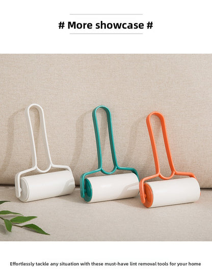 Rouleau anti-peluches pour vêtements et maison, rouleau en papier adhésif déchirable, brosse pour poils d'animaux, rouleau anti-peluches en papier adhésif 