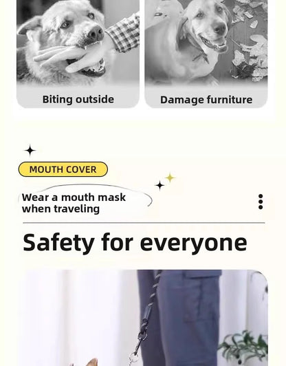 Effective Anti Bite Barking Dog Muzzle Fits Small Medium Large Dogs Teddy Golden Retriever