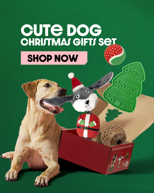 Multiple Christmas Pet Toys Pinecone Treat Dispenser Dog Chew Toy Teaser Wand Pet Bed Set