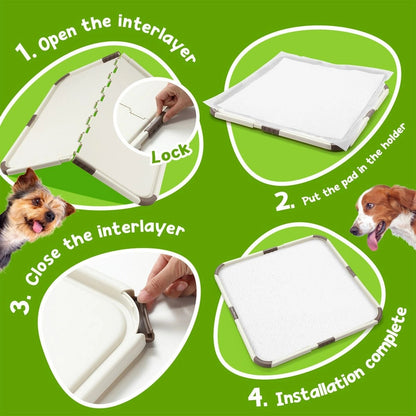 Extra Large Pet Toilet Portable Foldable Diaper Clip Dog Pee Dog Toilet Training Tray Pad