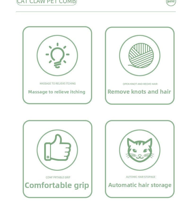 Pet Supplies New Style Shell Comb for Cat Grooming Massage