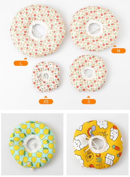 Pet Elizabethan Collar Anti-Bite Anti-Lick Soft Headband Cat Dog Neutering Shame Collar Adjustable Neckband
