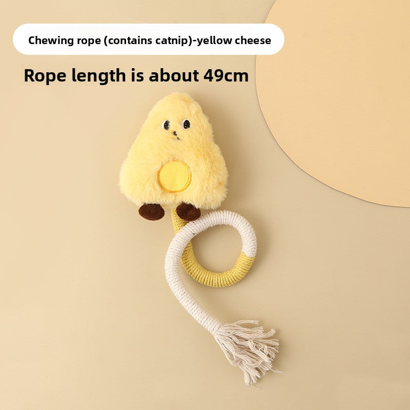 Cat Self-Entertainment Chew Rope Teeth Cleaning Artifact